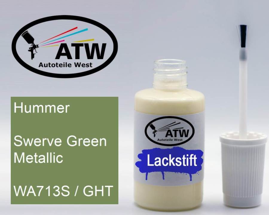 Hummer, Swerve Green Metallic, WA713S / GHT: 20ml Lackstift, von ATW Autoteile West.